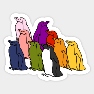 Full Color Penguin Party Sticker